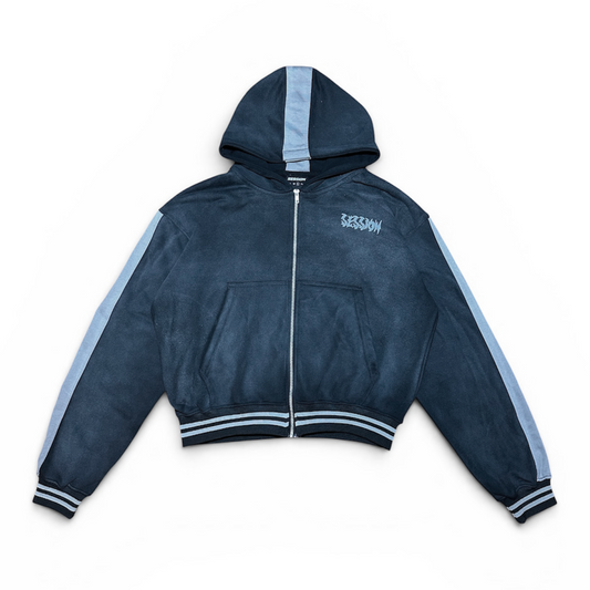Grey STRIPE hoodie